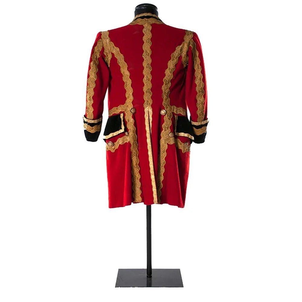 Chaqueta Roja para Hombre de los 1770s - Abrigo de Cola Rey Victoriano Príncipe Medieval Regencia Período Georgiano Uniforme para Teatro Espectáculos - Fantasia Cosera