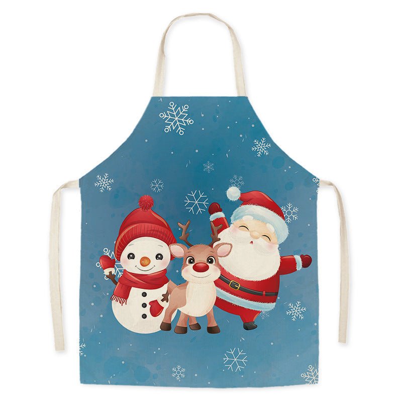 Delantal de cocina de Santa Claus para adultos, resistente a manchas y aceite, unisex - Fantasia Cosera