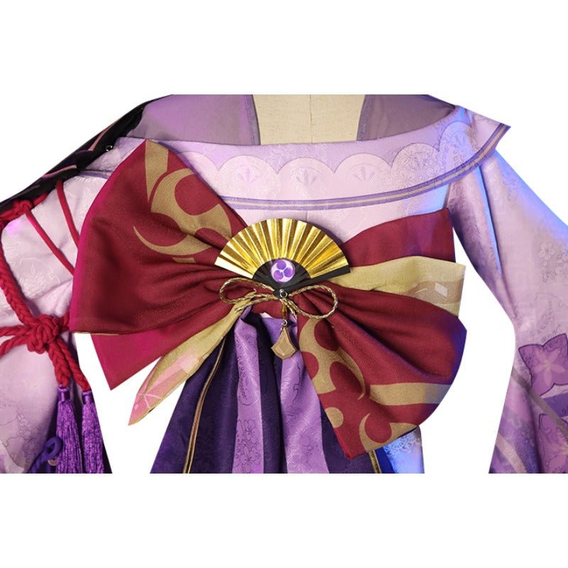 Traje de Cosplay de Raiden Shogun de Genshin Impact - Vestidos Elegantes para Halloween y Eventos - Fantasia Cosera