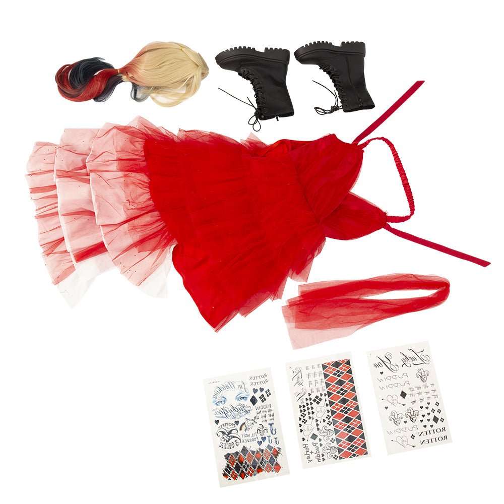 Traje de Cosplay de Harley Quinn de The Suicide Squad 2 Hecho a Mano para Mujeres - Fantasia Cosera