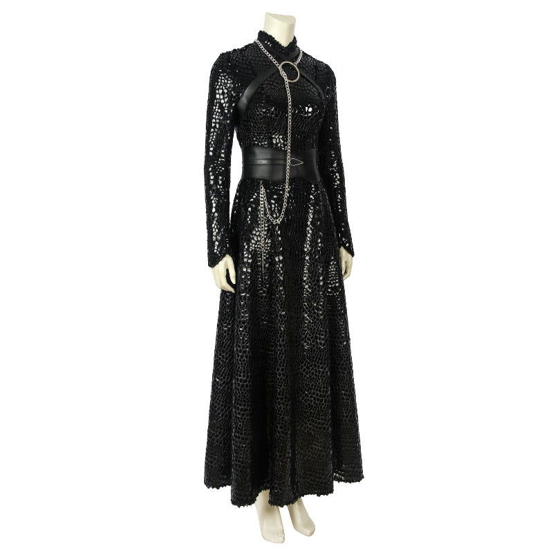 Vestido Largo de Cosplay de Sansa Stark Conjunto Completo para Mujer Disfraz de Halloween - Fantasia Cosera