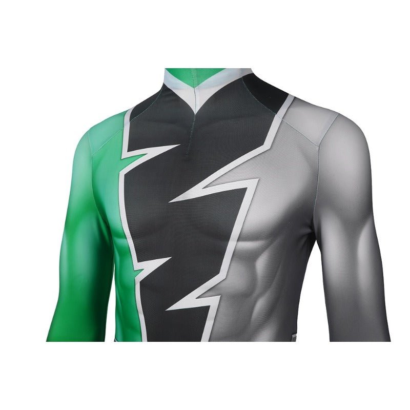 Traje de Cosplay de Power Rangers Verde para Halloween y Fiestas - Fantasia Cosera