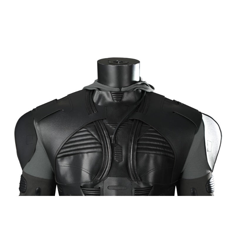 Traje de Cosplay Paul Atreides Fremen Stillsuit de Dune 2 con Mono y Máscara - Fantasia Cosera