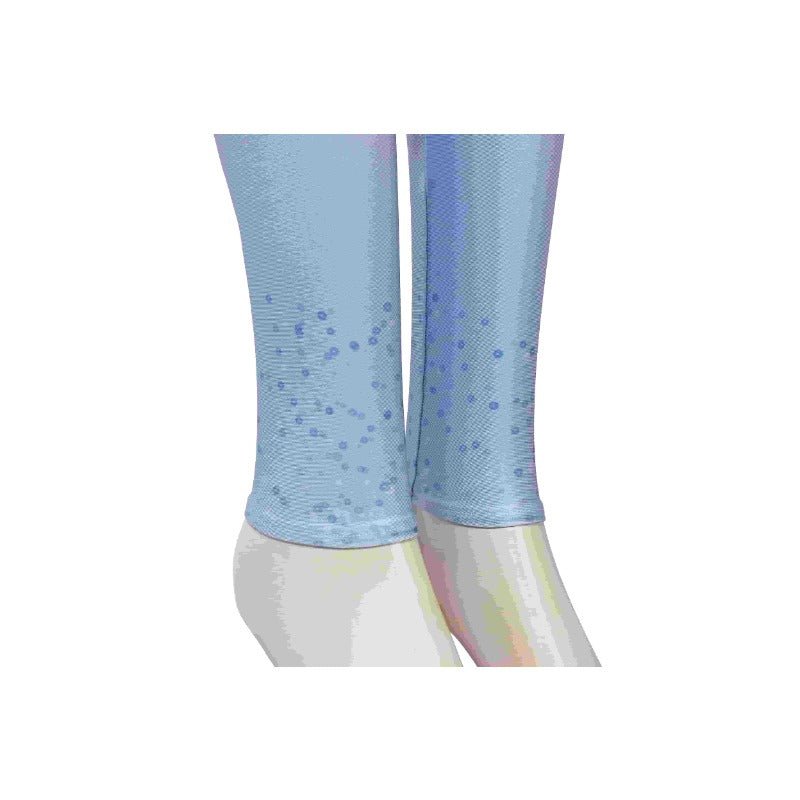 Vestido de Escenario Largo de Manga Larga de Princesa Elsa para Mujer Disfraz de Cosplay - Fantasia Cosera