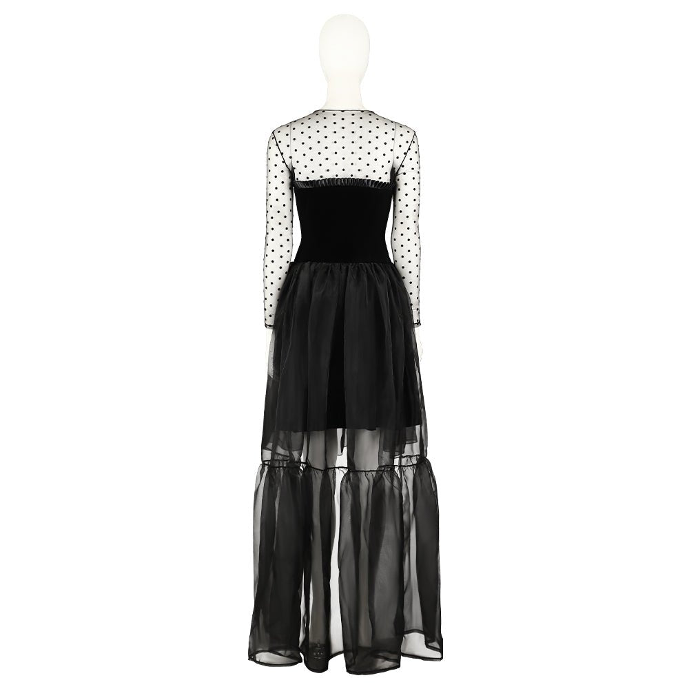 Traje de Cosplay de Lisa Frankenstein 2024 - Vestido Negro para Halloween y Eventos - Fantasia Cosera