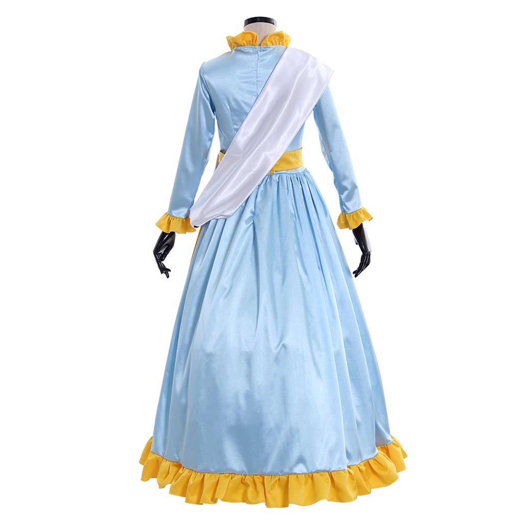 Vestido de Gala Azul Winifred Mrs. Banks | Disfraz de Cosplay para Halloween - Fantasia Cosera