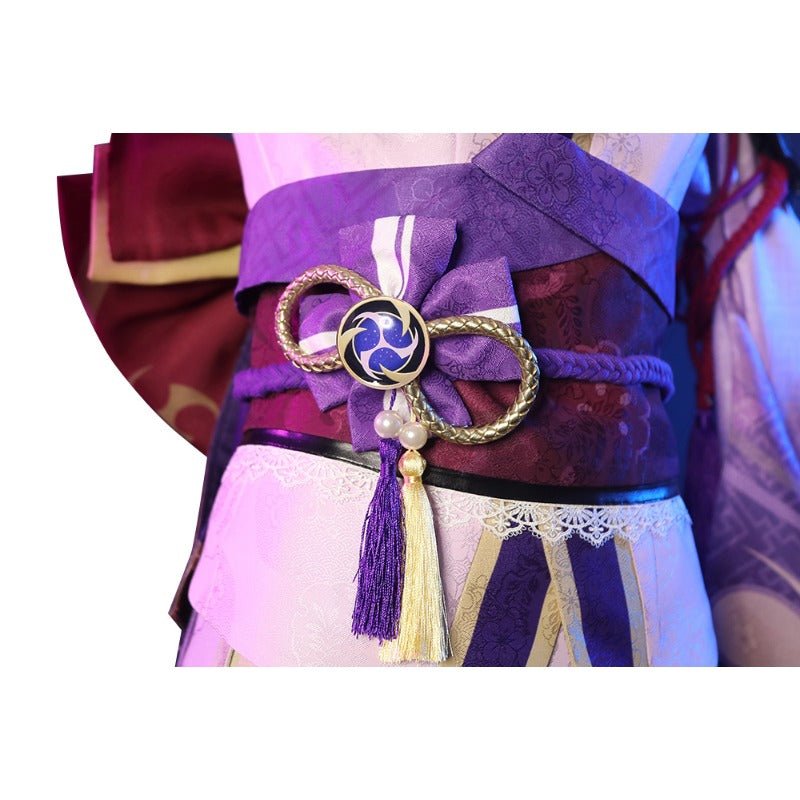 Traje de Cosplay de Raiden Shogun de Genshin Impact - Vestidos Elegantes para Halloween y Eventos - Fantasia Cosera