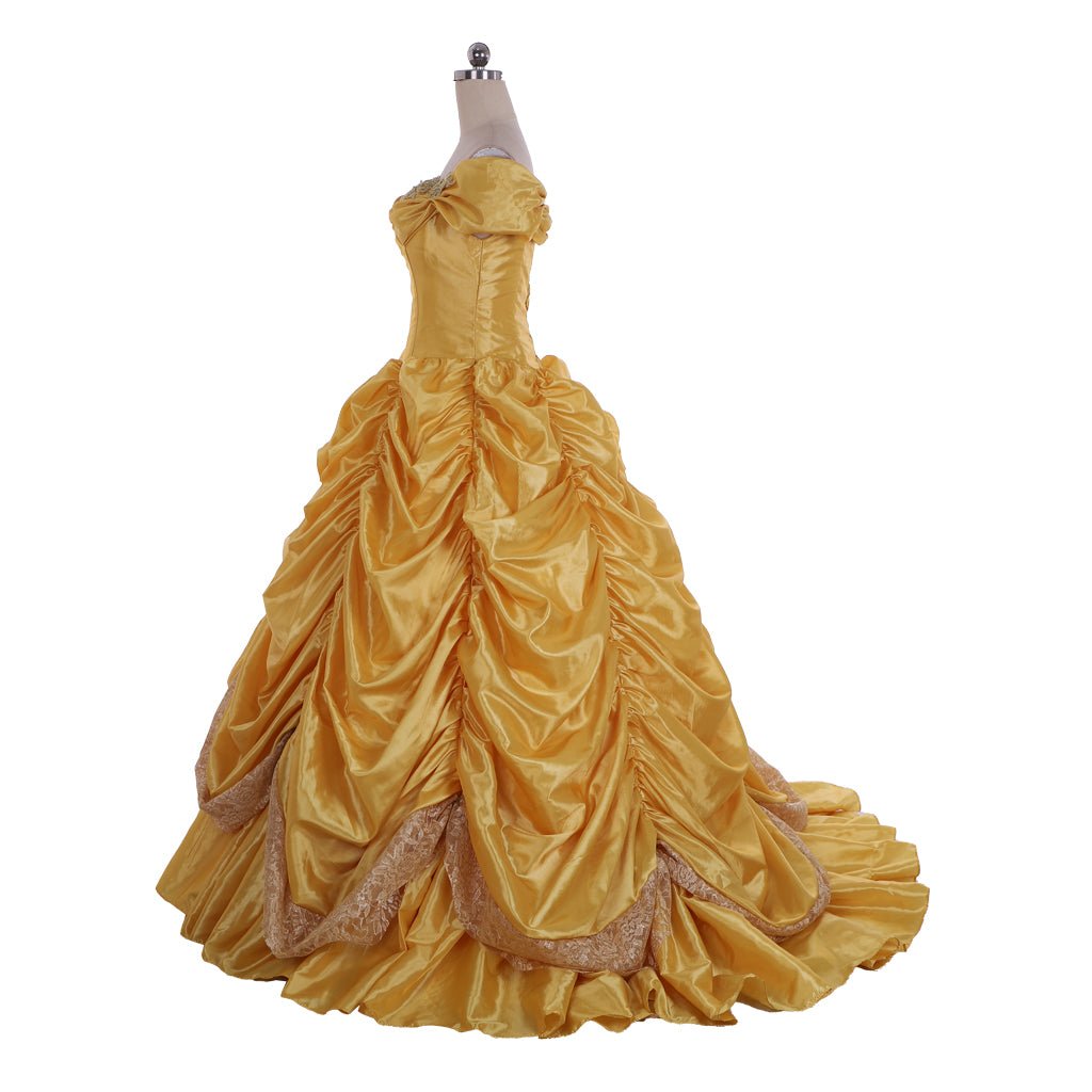 Vestido de Princesa Belle para Adultos | Disfraz de Cosplay para Halloween y Fiestas Temáticas - Fantasia Cosera