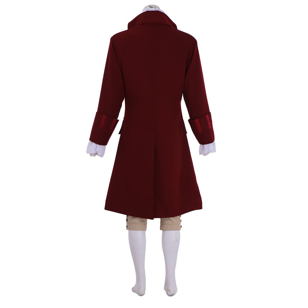 Traje de Cosplay de Aaron Burr de Hamilton - Aristócrata Colonial | Fantasía Cosera Serie Medieval - Fantasia Cosera