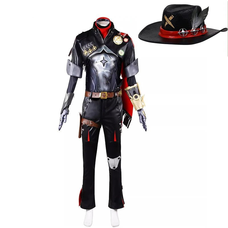 Traje de Cosplay de Honkai Star Rail - Cowboy Cibernético Boothill para Hombre - Fantasia Cosera
