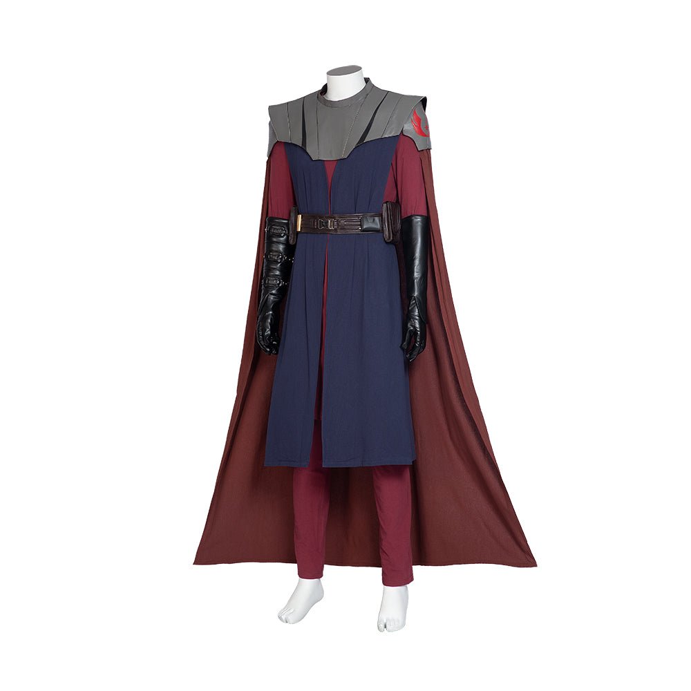 Traje de Cosplay de Anakin Skywalker Star Wars Jedi con Capa, Túnica, Pantalones y Zapatos - Fantasia Cosera