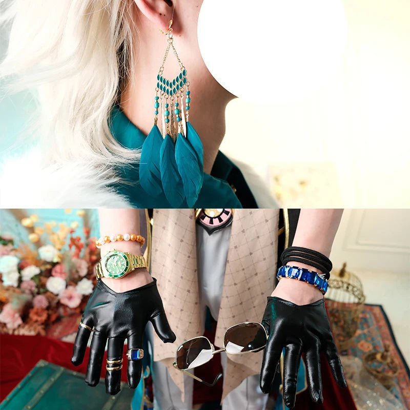 Traje de Cosplay Aventurine de Honkai Star Rail Colegas de Topaz Corporación de Paz Interastral Disfraz de Halloween para Hombres - Fantasia Cosera