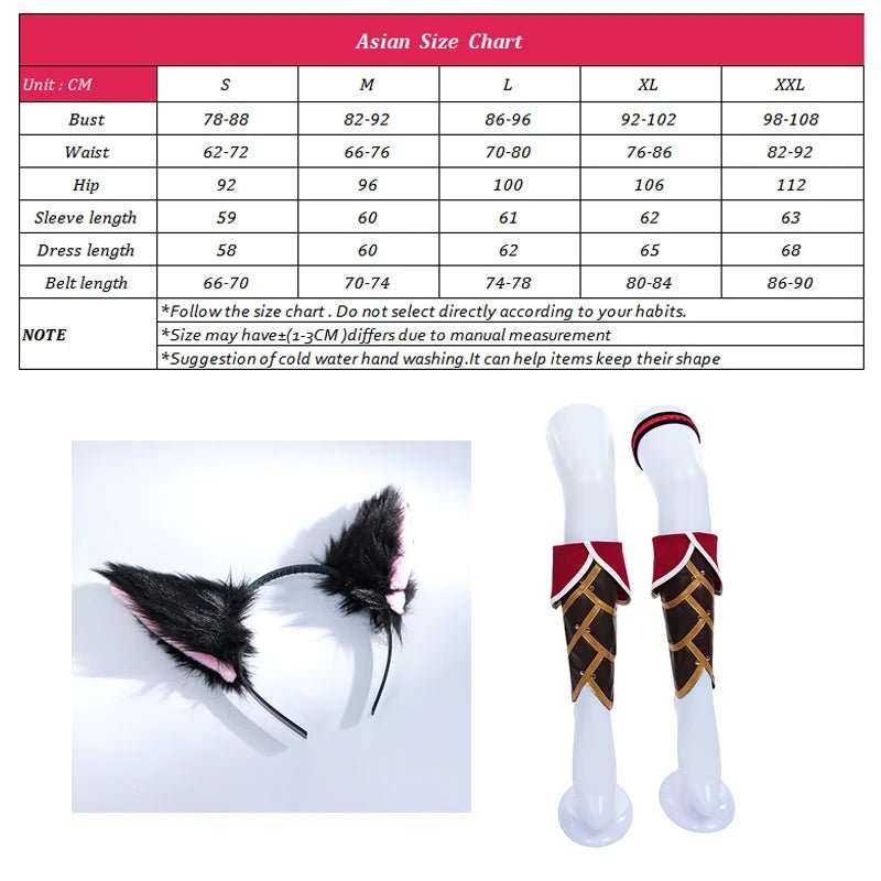 Traje de Cosplay de Ahri, el Zorro de Nueve Colas de League of Legends con Peluca - Fantasia Cosera