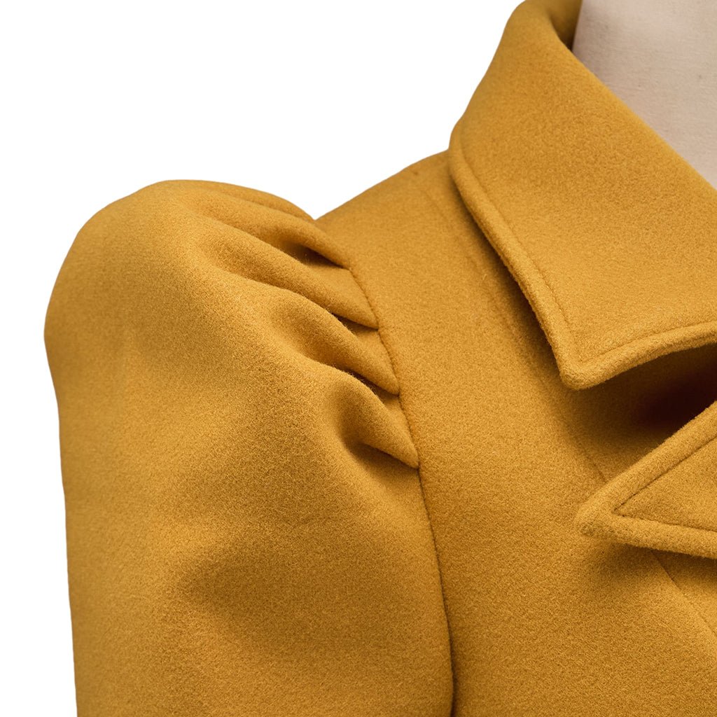 Chaqueta Medieval Amarilla con Botones para Mujer - Disfraz de Cosplay para Ferias Renacentistas y LARP - Fantasia Cosera
