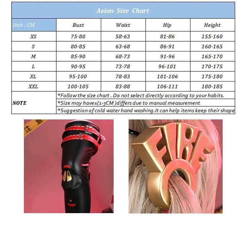 Traje de Cosplay Zenless Zone Zero Burnice Blanco - Uniforme Punk de los Hijos de Calydon para Fiestas de Halloween - Fantasia Cosera