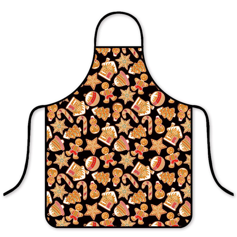 Delantal navideño impermeable, versión coreana de moda para cocina, hogar y restaurantes de hot pot - Fantasia Cosera