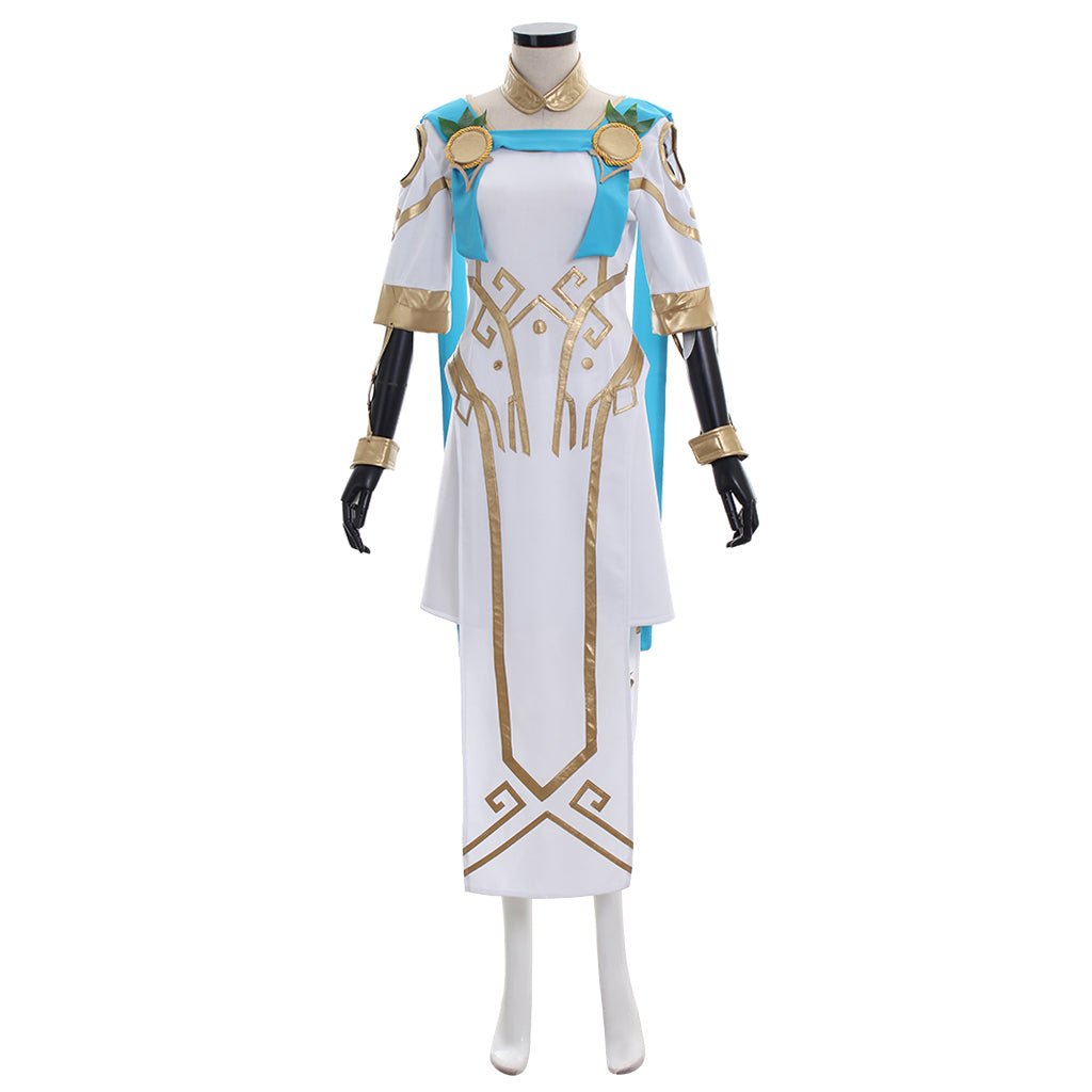 Traje de Cosplay de Overwatch Mercy Victoria - Angela Ziegler Skin de Juegos de Verano - Fantasia Cosera