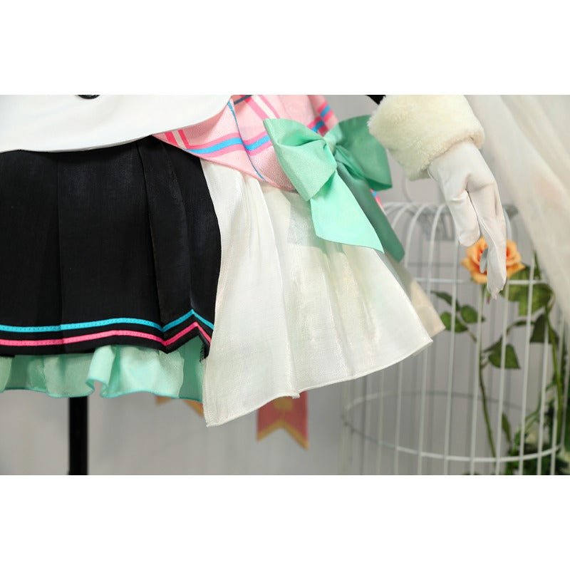 Traje de Cosplay Magical Mirai 2021 Clover Bunny Miku con Botas - Disfraz de Hatsune Miku - Fantasia Cosera