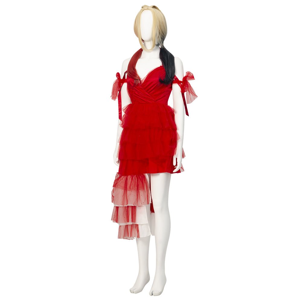 Traje de Cosplay de Harley Quinn de The Suicide Squad 2 Hecho a Mano para Mujeres - Fantasia Cosera