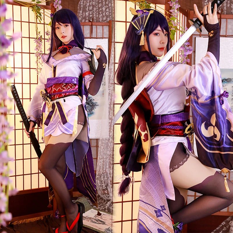 Traje de Cosplay de Baal de Genshin Impact - Raiden Shogun para Halloween Mujer - Fantasia Cosera