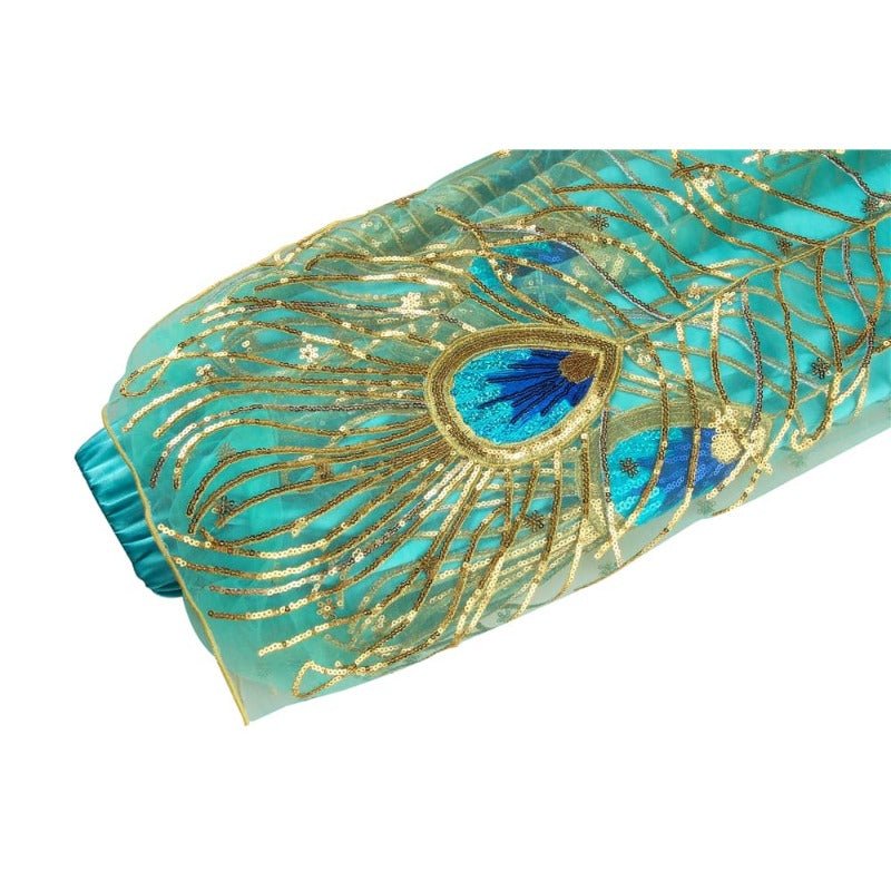 Disfraz de Princesa Jasmine - Vestido de Pavo Real Inspirado en Aladdin para Adultos - Fantasia Cosera