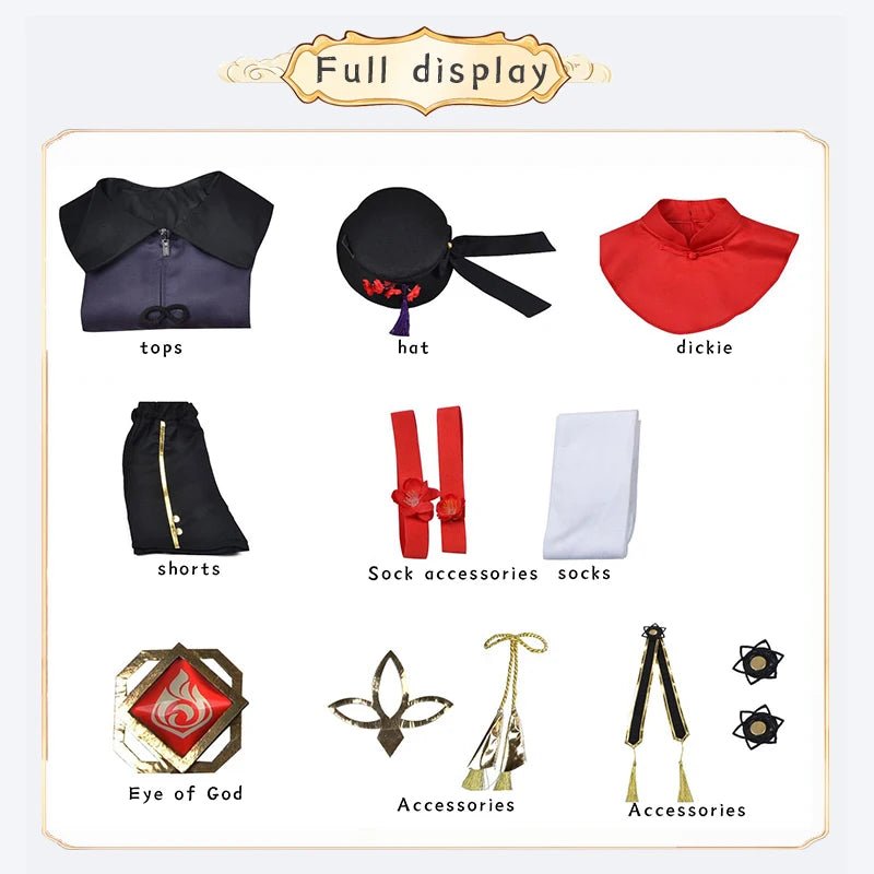 Traje de Cosplay de Hu Tao de Genshin Impact - Outfit Perfecto para Fans de Anime - Fantasia Cosera