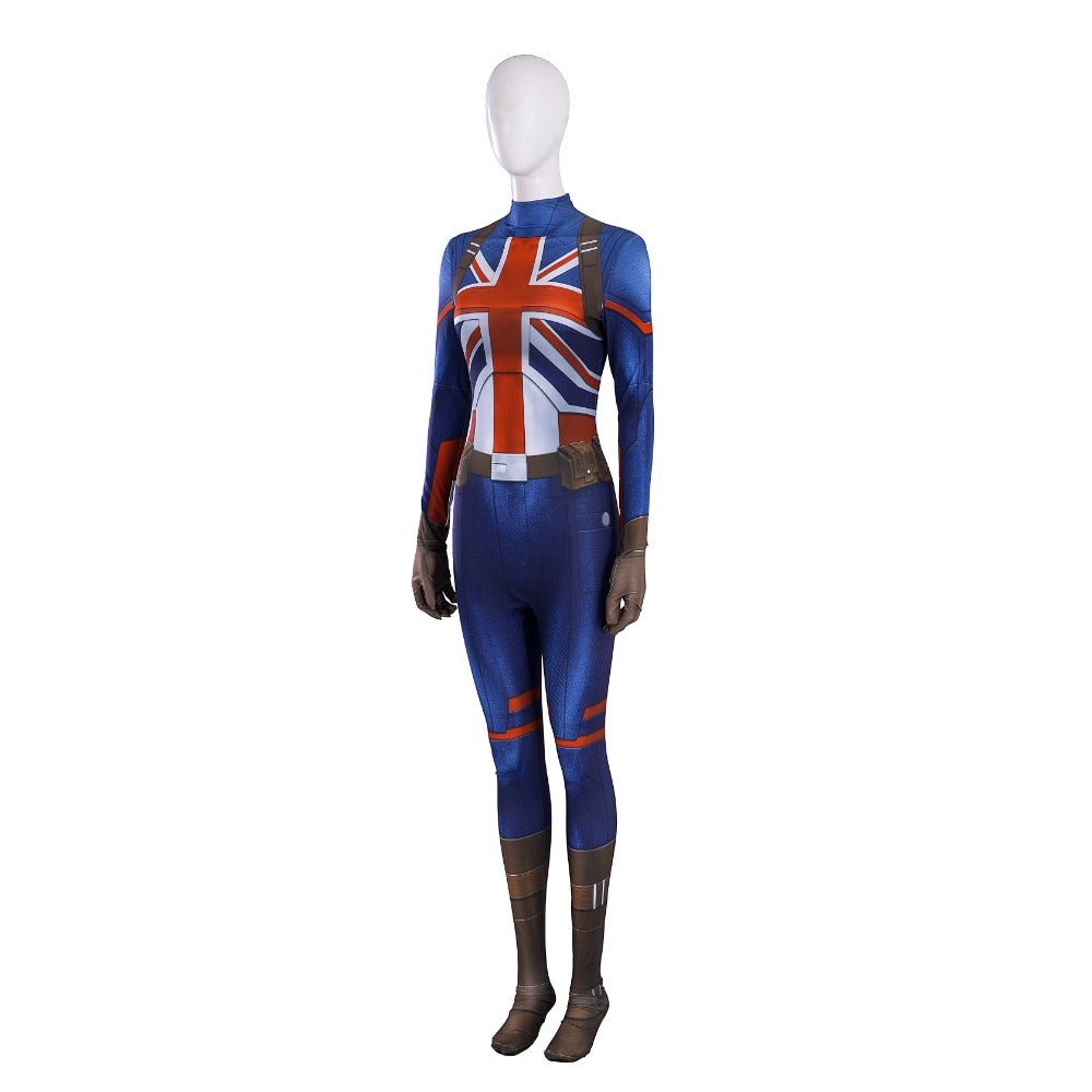Traje de Cosplay de Captain Carter de Marvel What If - Calidad Premium - Fantasia Cosera