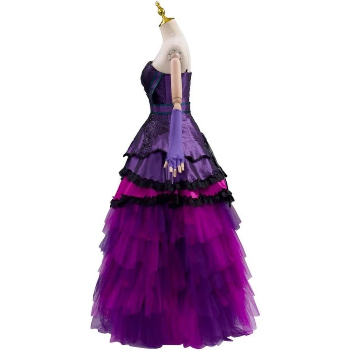 Traje de Cosplay de Princesa Mal Vestido de Noche Gótico Morado para Mujer - Fantasia Cosera