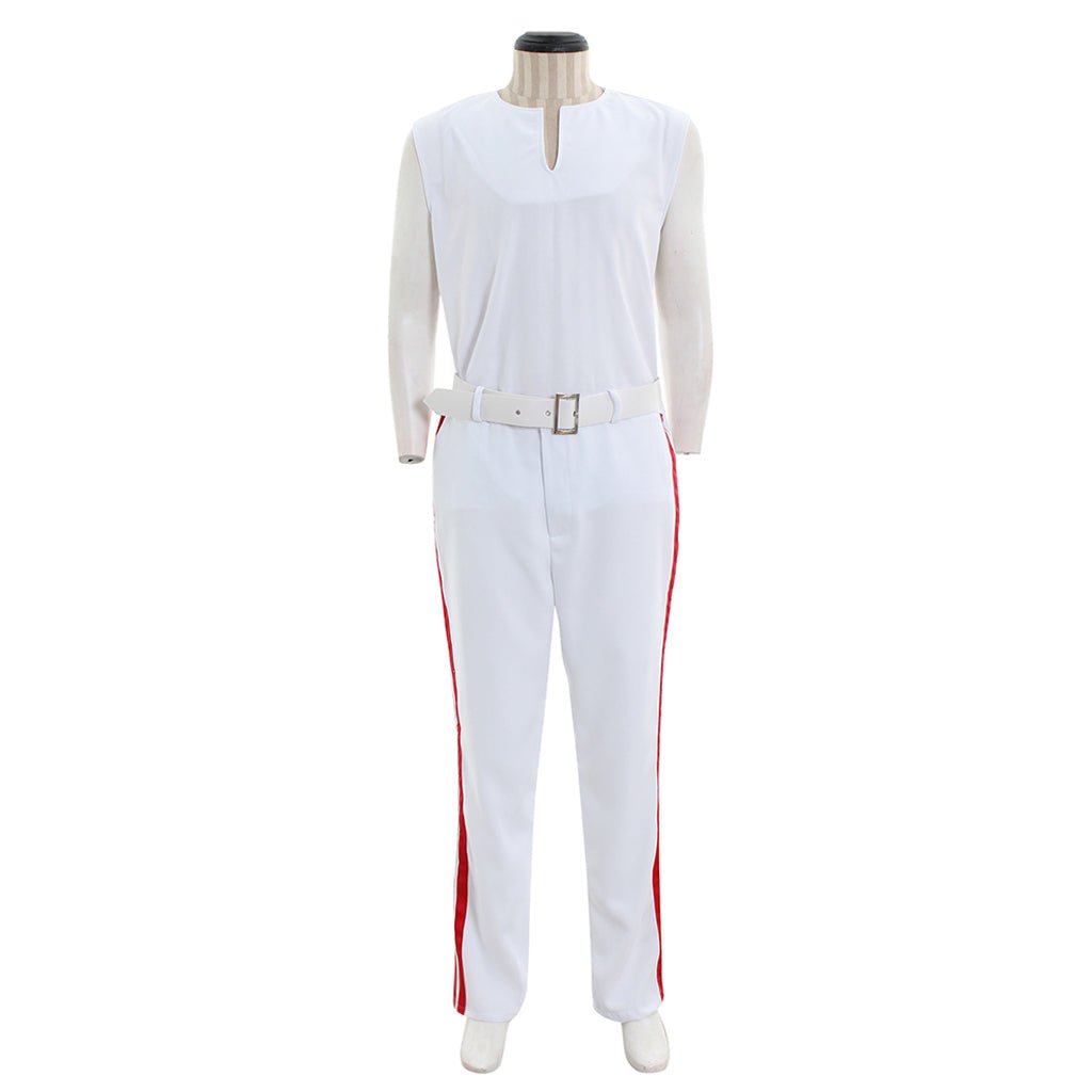 Traje de Freddy Cosplay | Chaqueta Amarilla Icónica, Abrigo Blanco y Pantalón para Halloween y Carnaval - Fantasia Cosera