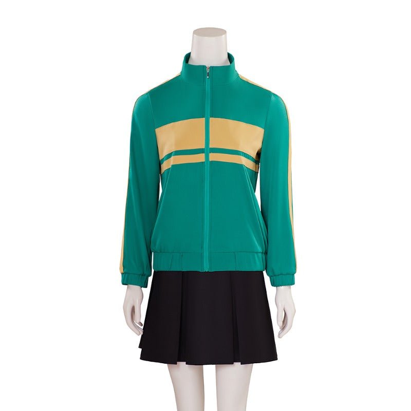 Traje de Cosplay de Kim Pine de Scott Pilgrim - Abrigo Verde y Falda para Mujeres - Fantasia Cosera