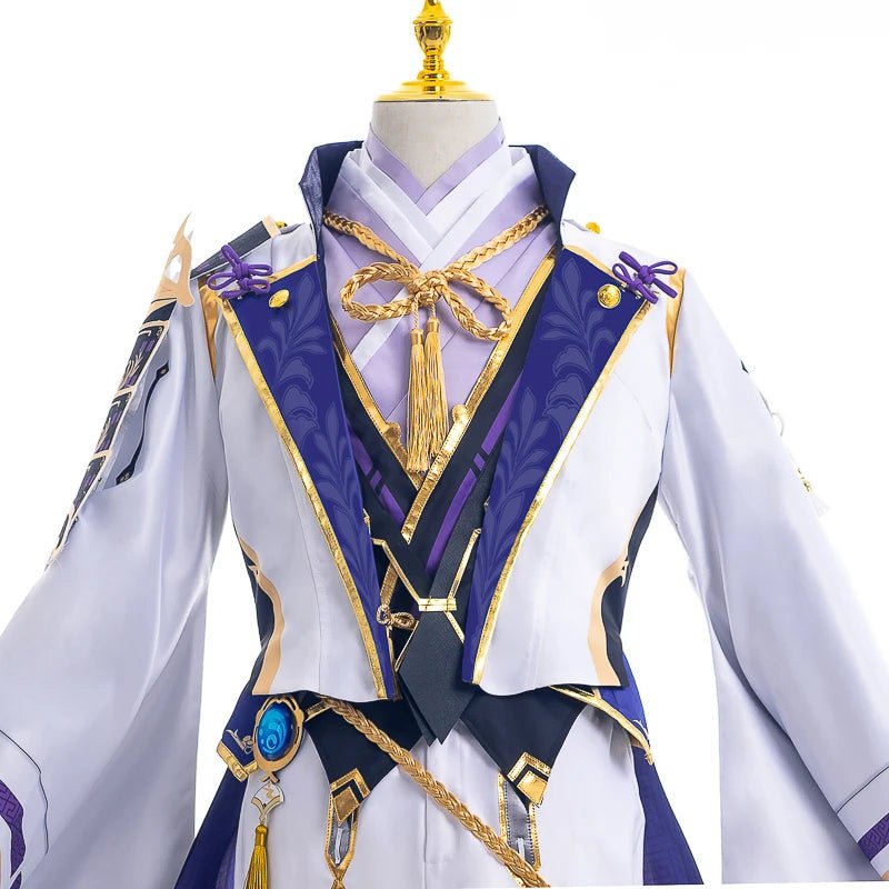 Disfraz de Kamisato Ayato de Genshin Impact - Conjunto Completo para Cosplay y Halloween - Fantasia Cosera