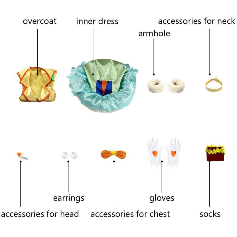 Vestido de Cosplay Cure Sparkle Hinata de Healin'Good Pretty Cure para Fans de Anime - Fantasia Cosera