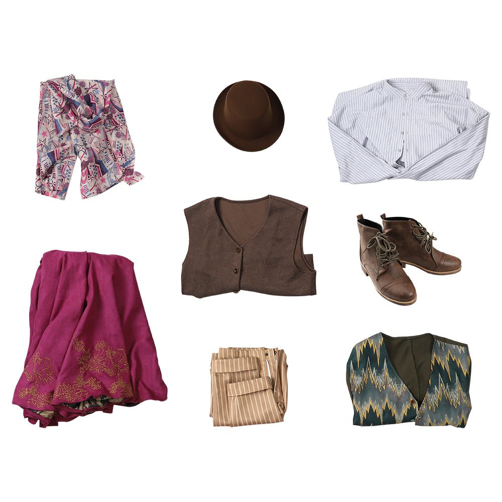 Traje de Cosplay de Willy Wonka - Inspirado en Timothée Chalamet (2023) - Fantasia Cosera