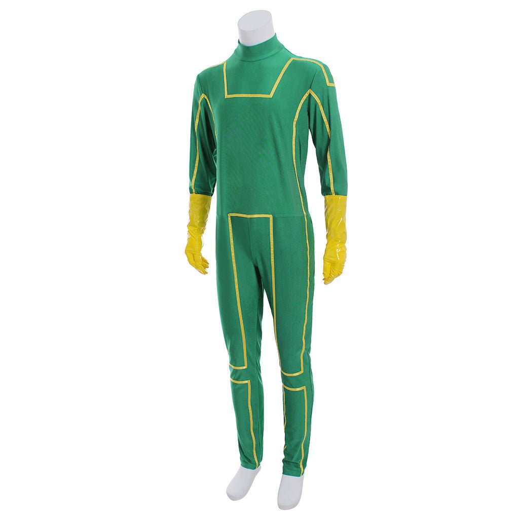 Traje de Cosplay de Dave Lizewski de Kick-Ass - Outfit Verde - Fantasia Cosera