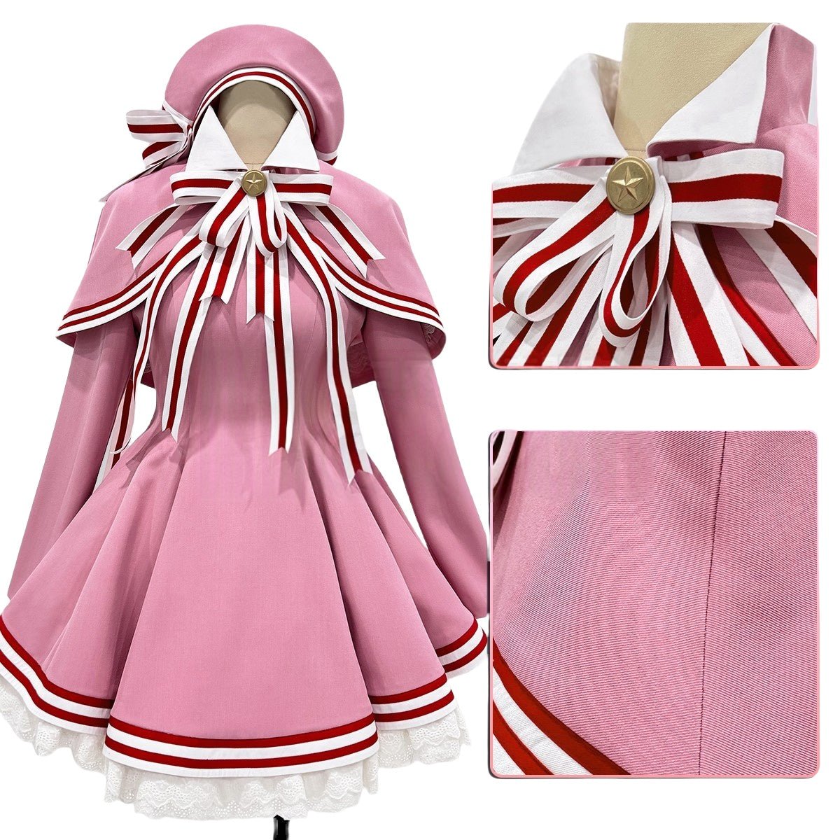 Traje de Cosplay de Kinomoto Sakura de Cardcaptor Sakura: Clear Card Arc - Fantasia Cosera