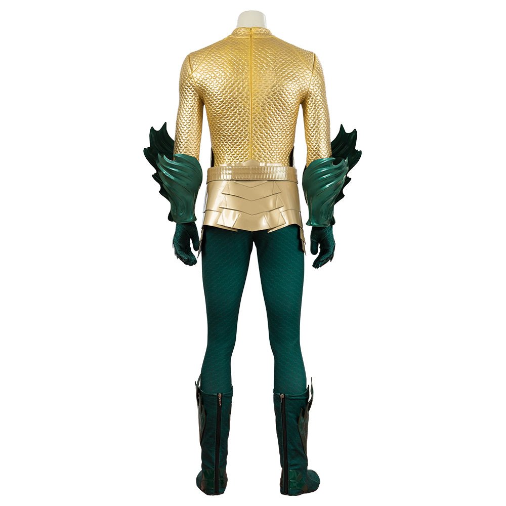 Traje de Cosplay de Aquaman Héroe Sonriente - Encarna al Rey de Atlantis - Fantasia Cosera