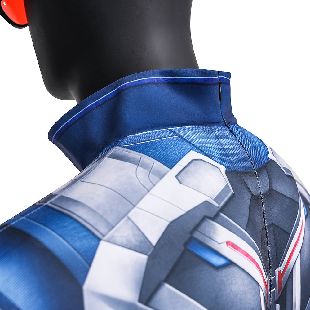 Película de Marvel: Traje de Capitán América 4 Nuevo Traje de Capitán América - Disfraz de Cosplay Premium - Fantasia Cosera