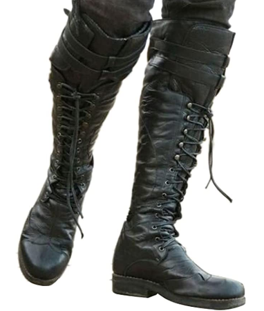Botas de Cosplay Steampunk Medieval para Hombres y Mujeres, Zapatos Pirata de Cuero PU - Fantasia Cosera