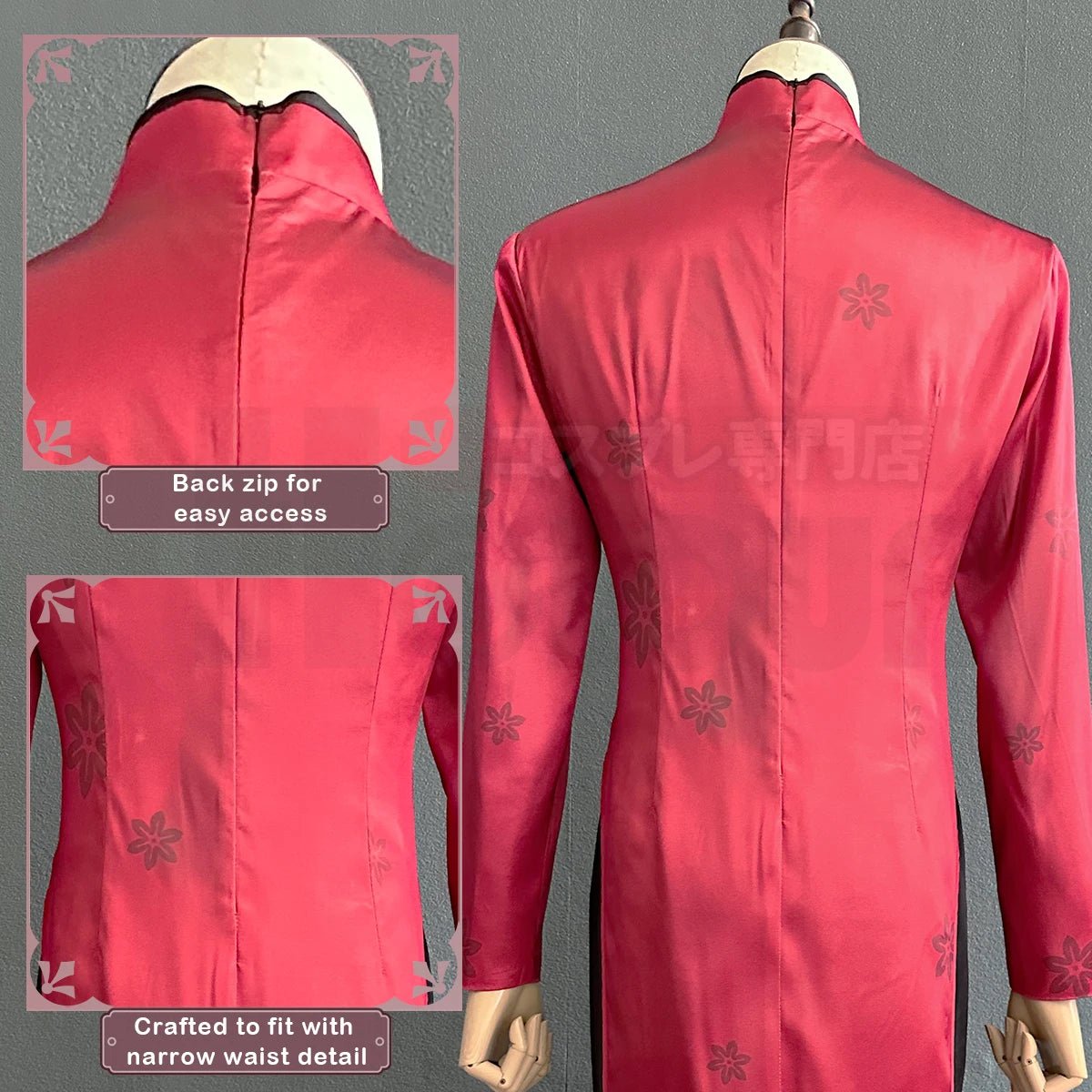 Traje de Cosplay Chigiri de Blue Lock Anime - Kung Fu Rojo con Peluca de Fibras Sintéticas Ajustable - Fantasia Cosera