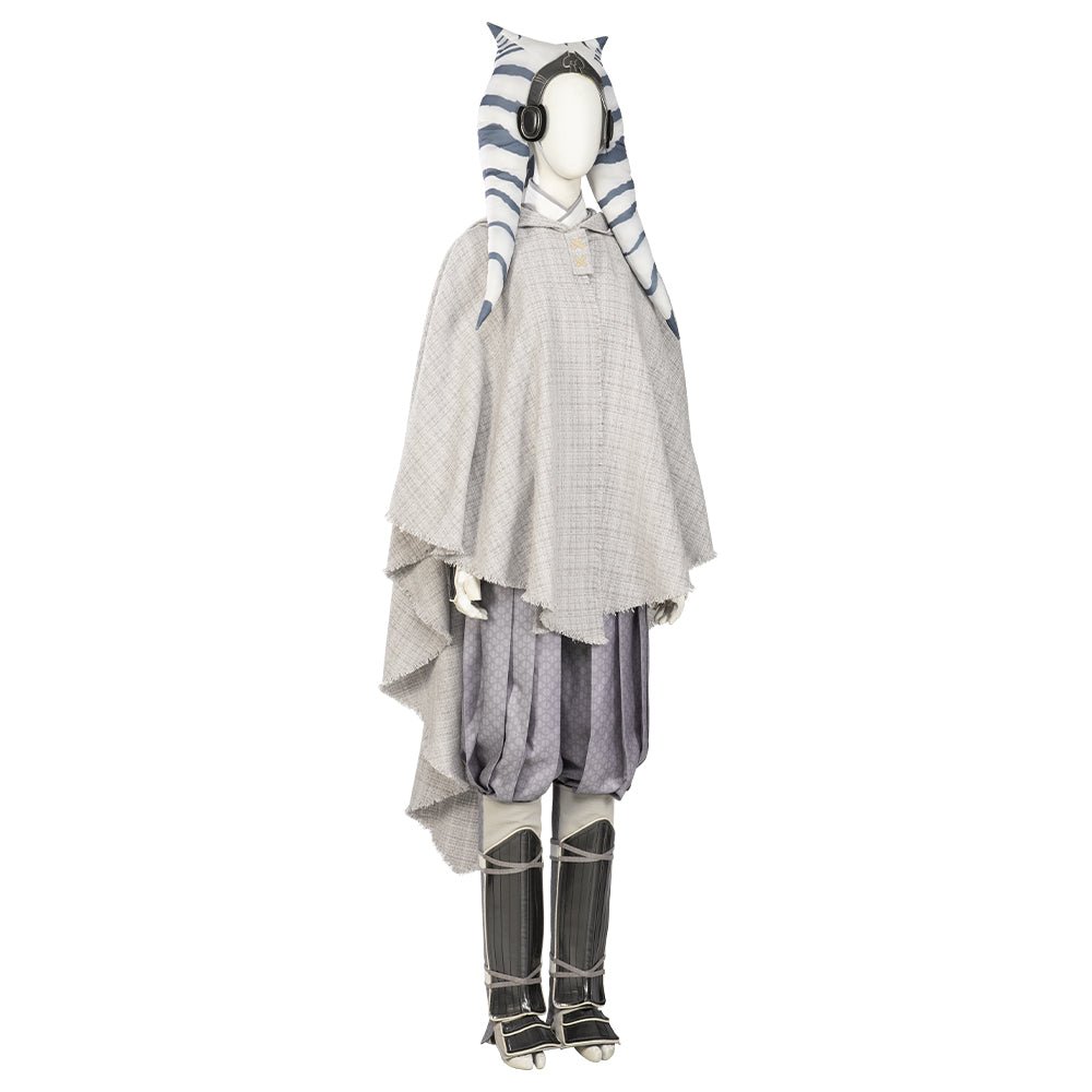 Traje de Cosplay de Ahsoka Tano Blanco de Star Wars: Ahsoka - Fantasia Cosera