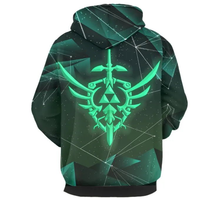 Traje de Cosplay de Link para Hombres Adultos Sudadera con Capucha Impresión 3D para Halloween Carnaval Fiesta Comic Con Abrigo con Capucha Ropa Callejera - Fantasia Cosera