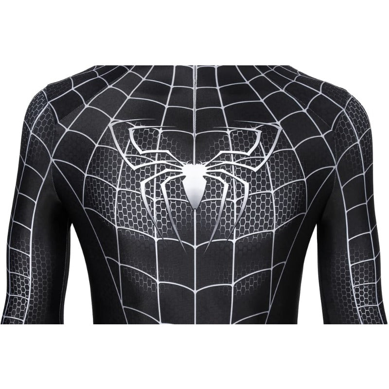 Traje de Venom Spider-Man Simbiote Negro Marvel Spider-Man 3 Cosplay - Fantasia Cosera