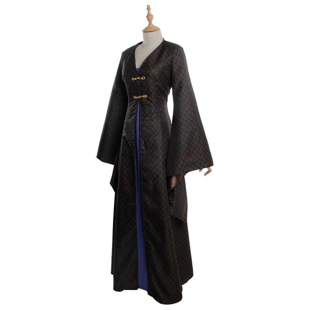 Vestido Medieval Sansa Cosplay Mujer - Disfraz Halloween Fiesta - Fantasia Cosera