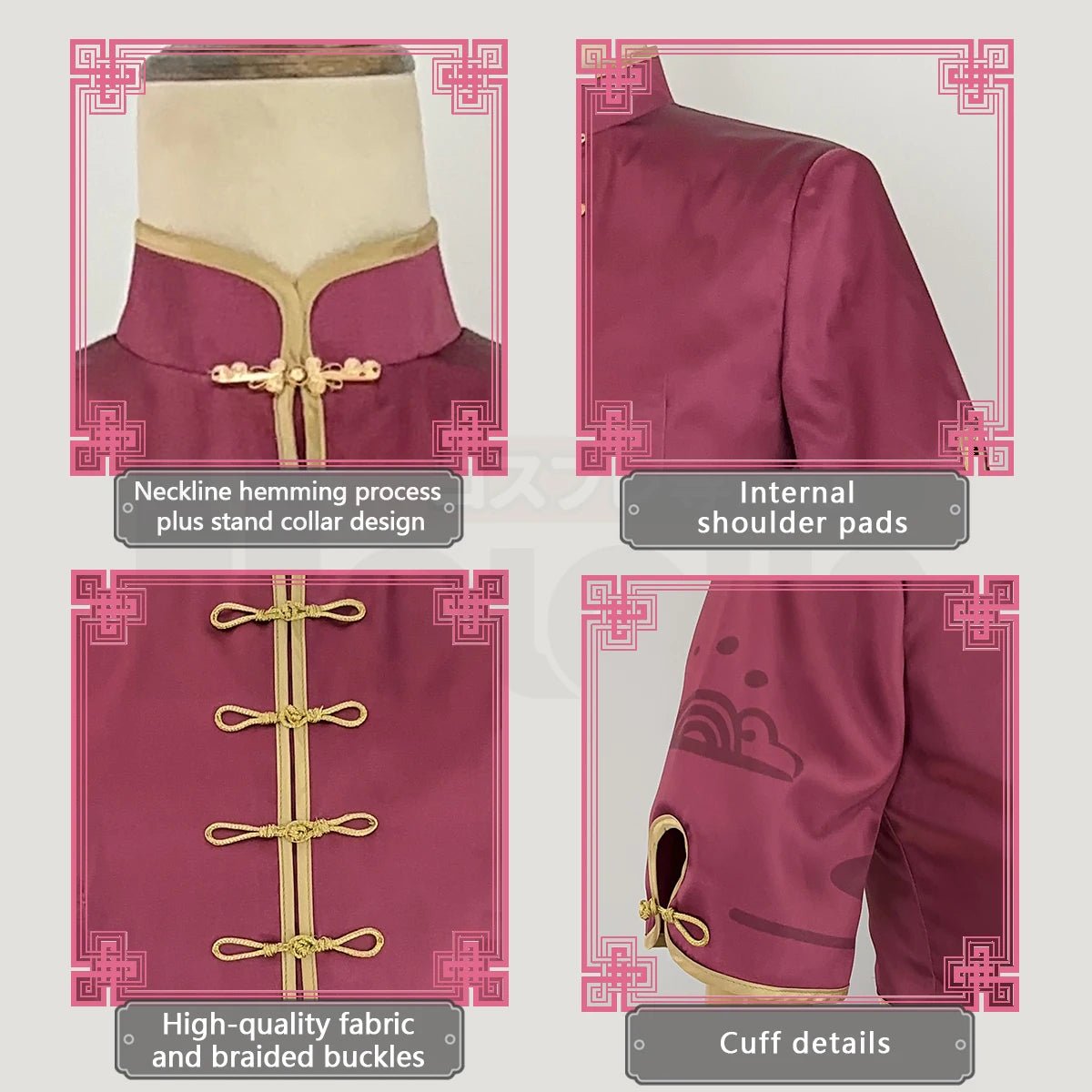 Traje de Cosplay de Ness de Blue Lock Anime - Traje Chino Kung Fu con Peluca Rosa de Fibra Sintética Tamaño Ajustable - Fantasia Cosera
