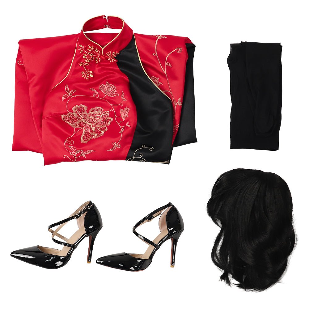 Traje de Cosplay de Ada Wong Cheongsam de Resident Evil 4 Remake - Fantasia Cosera