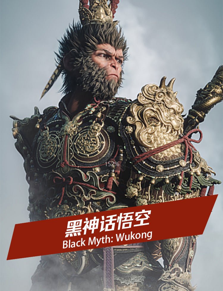 Traje de Cosplay Black Myth Wukong para Hombres | Qitian Dasheng Destino Hombre - Fantasia Cosera