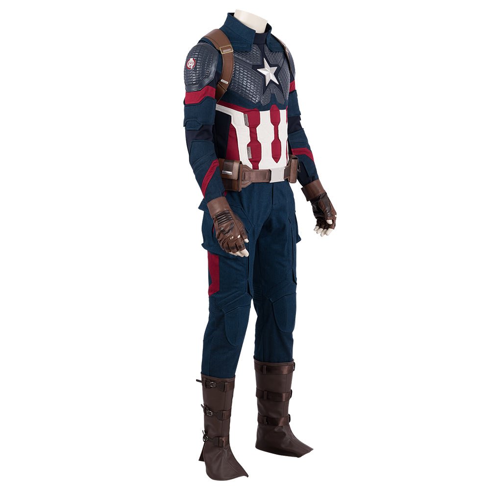 Traje de Cosplay de Captain America de Avengers: Endgame - Réplica de Película de Calidad Premium - Fantasia Cosera