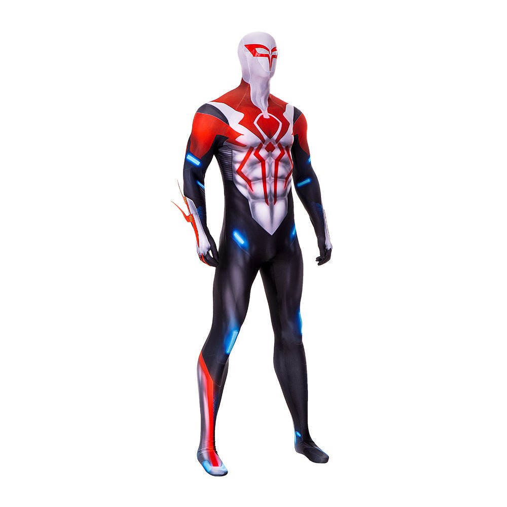 Traje de Cosplay Spider-Man 2099 Miguel O'Hara - Premium V2/V3 para Hombres, Disfraz de Marvel para Eventos y Halloween - Fantasia Cosera