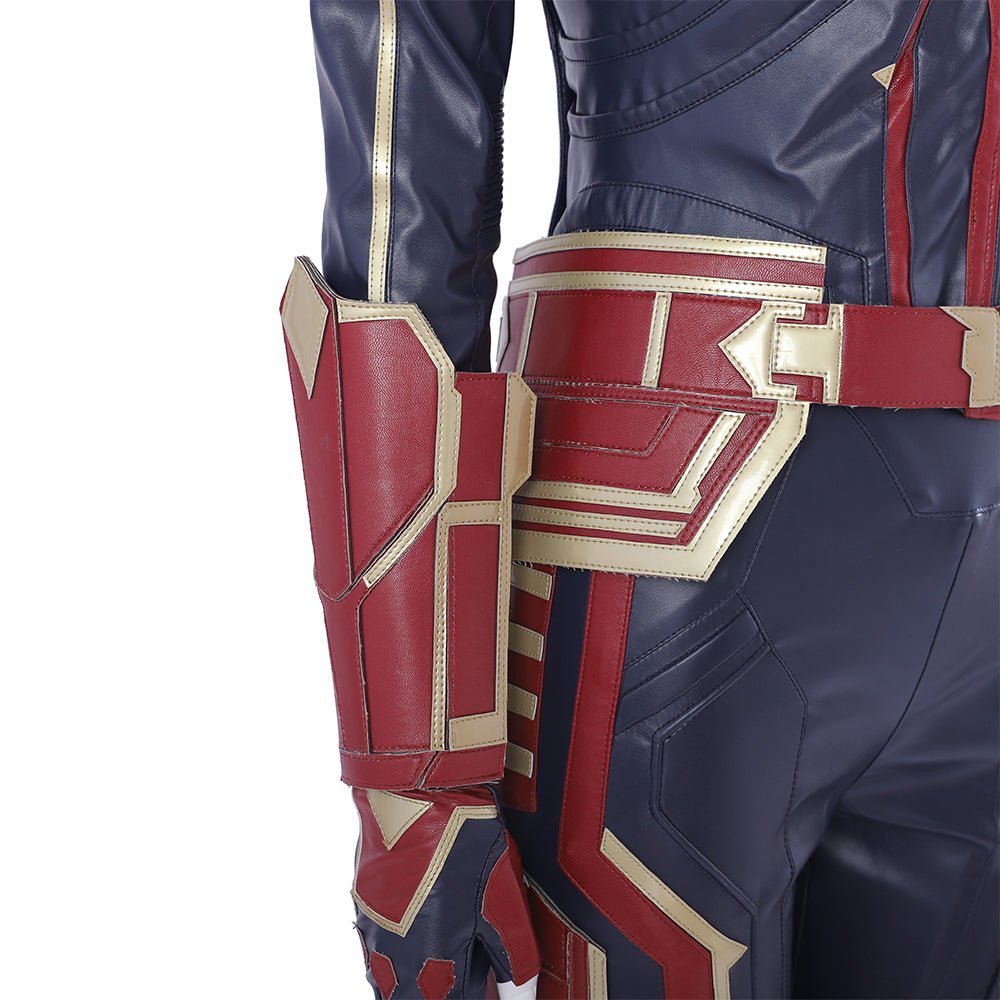 Traje de Cosplay de Captain Marvel Versión Roja - Outfit de Captain Marvel (Carol Danvers) de la Película - Fantasia Cosera