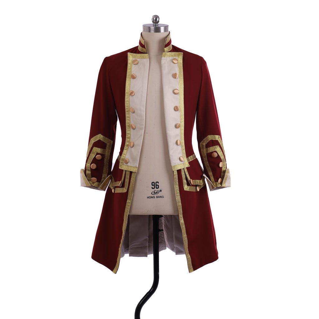 Chaqueta de Uniforme Militar Colonial del Siglo XVIII - Inspirada en George Washington | Serie Medieval Fantasía Cosera - Fantasia Cosera